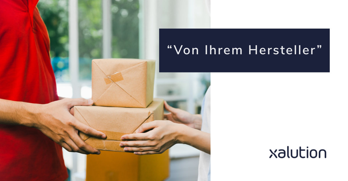 "Von Ihrem Hersteller"
