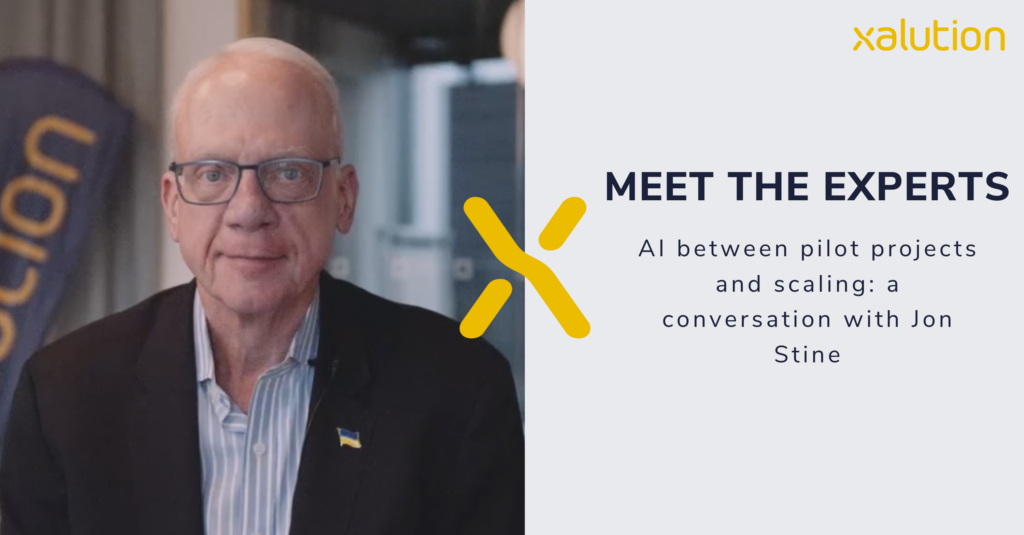 Jon Stine video interview at x4in summit 2025 on AI between pilot projects and scaling