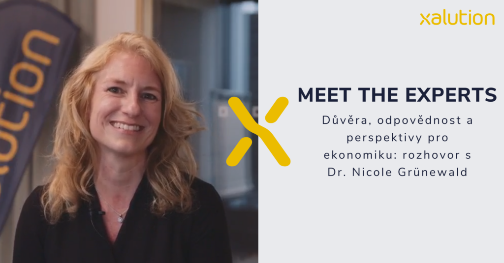 Nicole Grünewald z IHK Köln ve video-rozhovoru na x4in summit o AI mezi pilotními projekty a zaváděním v širším měřítku.