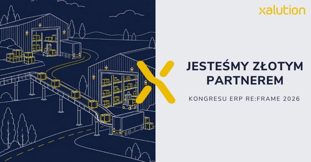 xalution jest Złotym Partnerem drugiej edycji Kongresu ERP RE:FRAME. Wydarzenie będzie miało miejsce 14 października 2026 roku w hotelu Novotel Airport w Warszawie. Weźmiemy udział w panelu dyskusyjnym i będziemy obecni w strefie EXPO. 